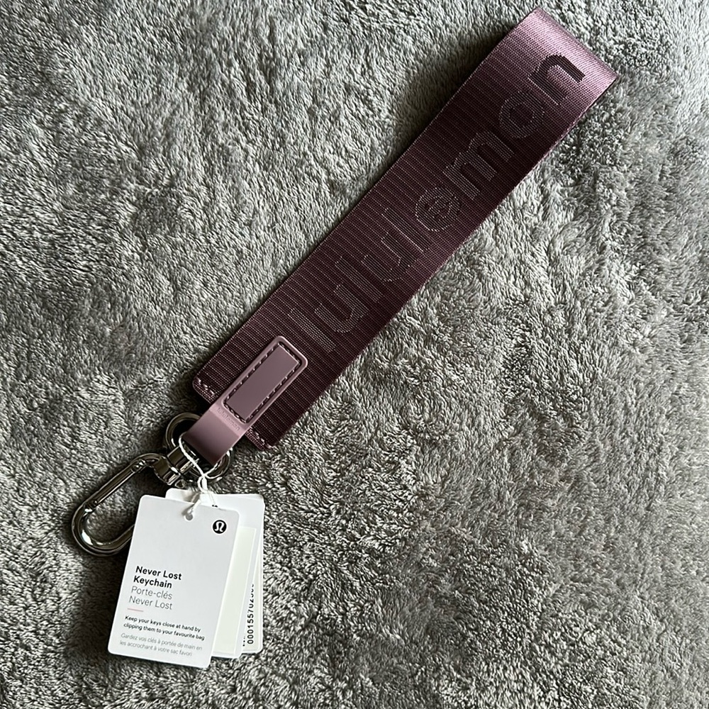 NWT Lululemon Purple Keychain